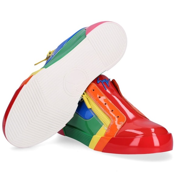 🌈giuseppe zanotti BNIB patent leather lowtop IT36 - Picture 6 of 16